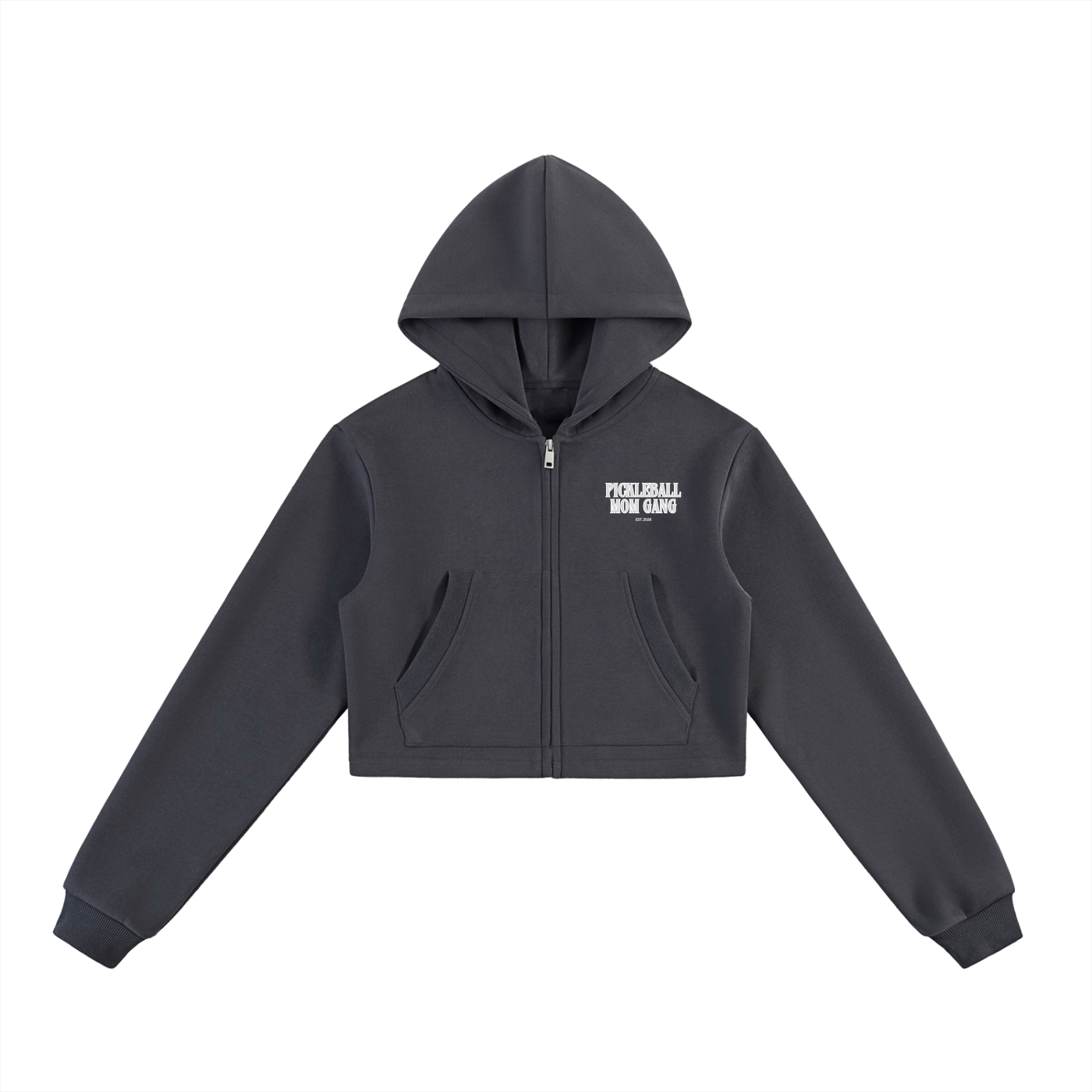 Pickleball Mom Gang Cropped Hoodie